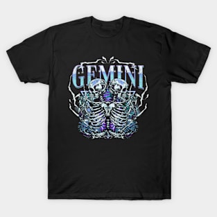 Gemini Bootleg Retro Hiphop Zodiac Sign Astrology Birthday T-Shirt